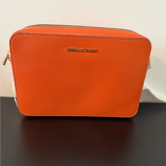 Michael Kors Vibrant Orange Crossbody Bag - Picture 8 of 8
